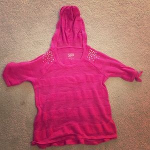 Pink hoodie